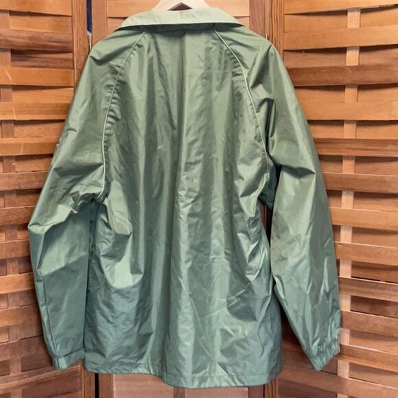 10,000 ft Above Sea Level Men's XL Green Windbreaker Jacket Polyester Coat - Picture 5 of 8
